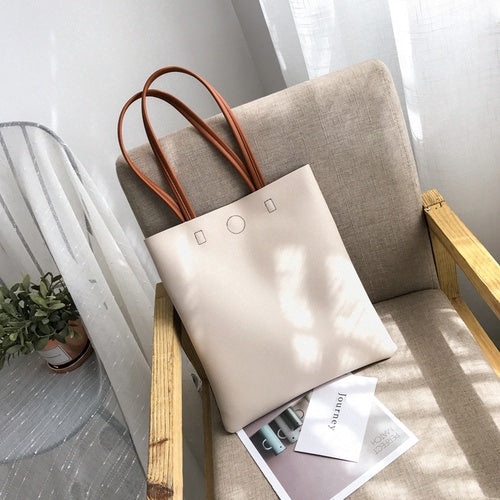 IELGY  Tote bag student 100 lap simple large capacity single shoulder handbag tide
