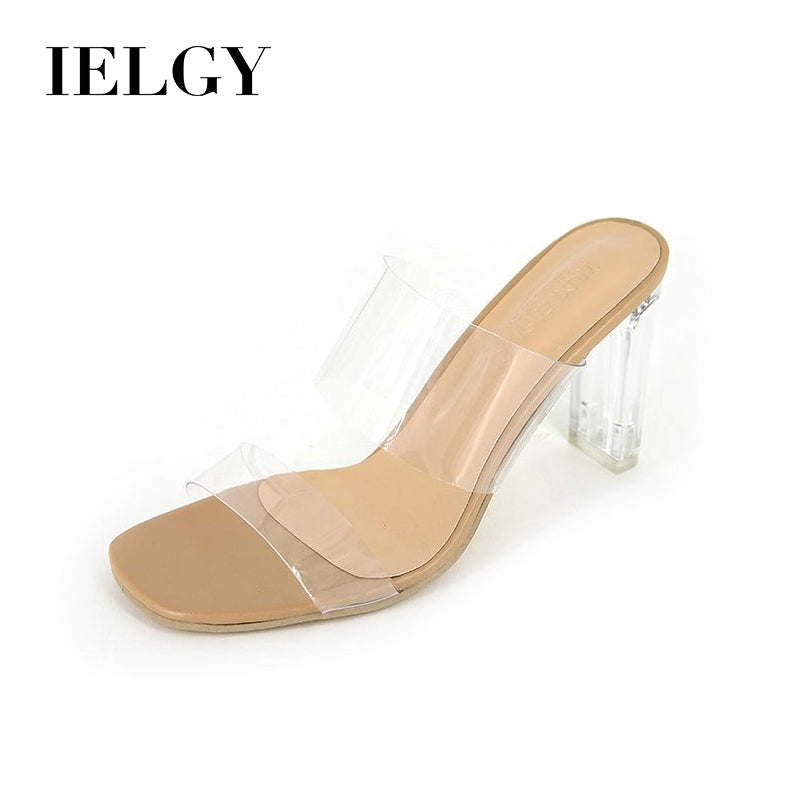 IELGY Transparent high heel women open toe high heel sandals (7cm / 9cm)