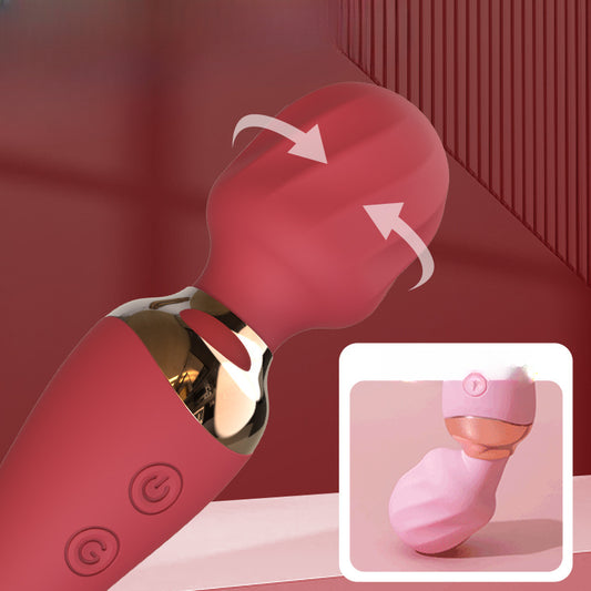 YOUTHAV Double-headed vibrator with heating and variable frequency, female masturbator, adult sex toy, sex toys, AV stick