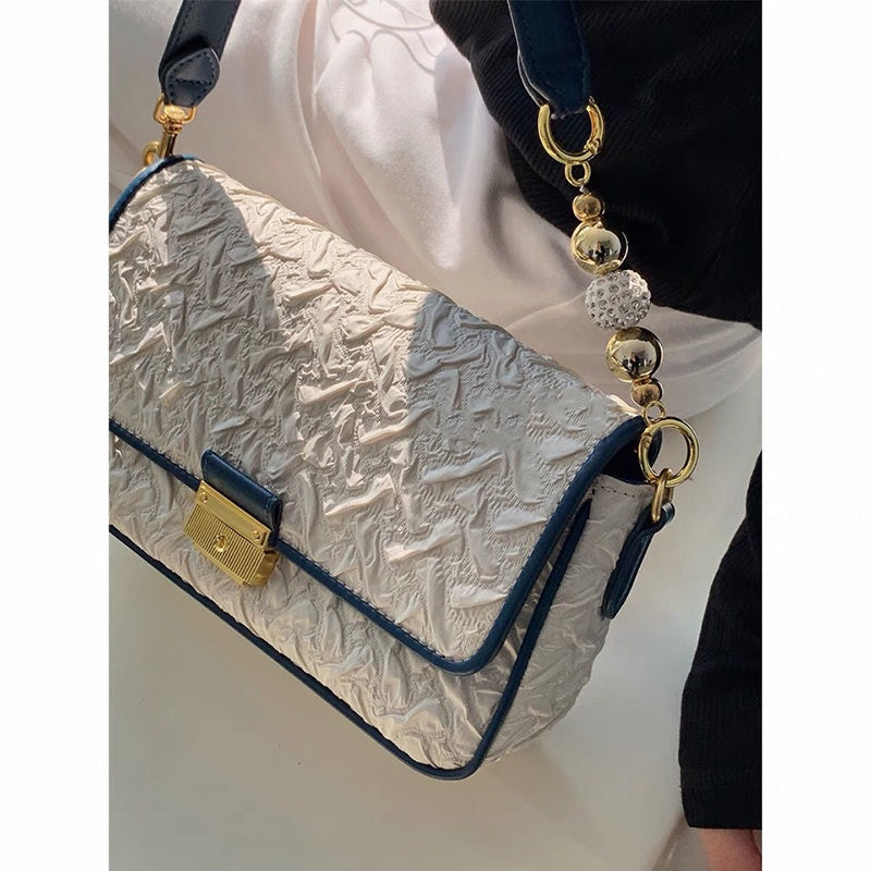 IELGY transfer beads fashion one-shoulder women's bag color matching comfortable fabric