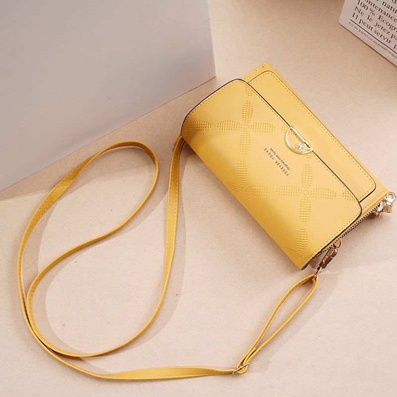 IELGY mobile phone bag ladies diagonal coin purse multi-card pocket clutch