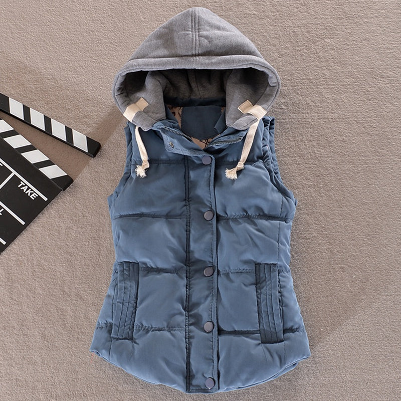 IELGY autumn and winter cotton waistcoat women's Korean version of the large size foreign trade vest waistcoat short warm vest