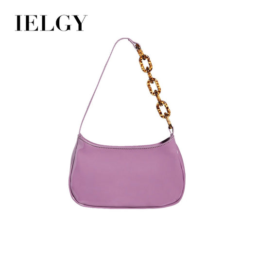 IELGY Fashion brand designer acrylic chain staff carrying single shoulder underarm bag