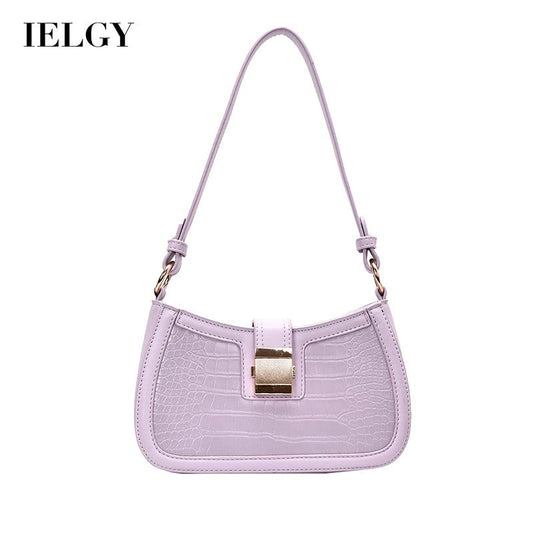 IELGY Crocodile pattern French niche Korean fashion plaid casual all-match handbag