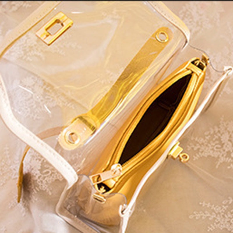 IELGY Korean style simple female bag casual mother-and-child bag chain small square bag