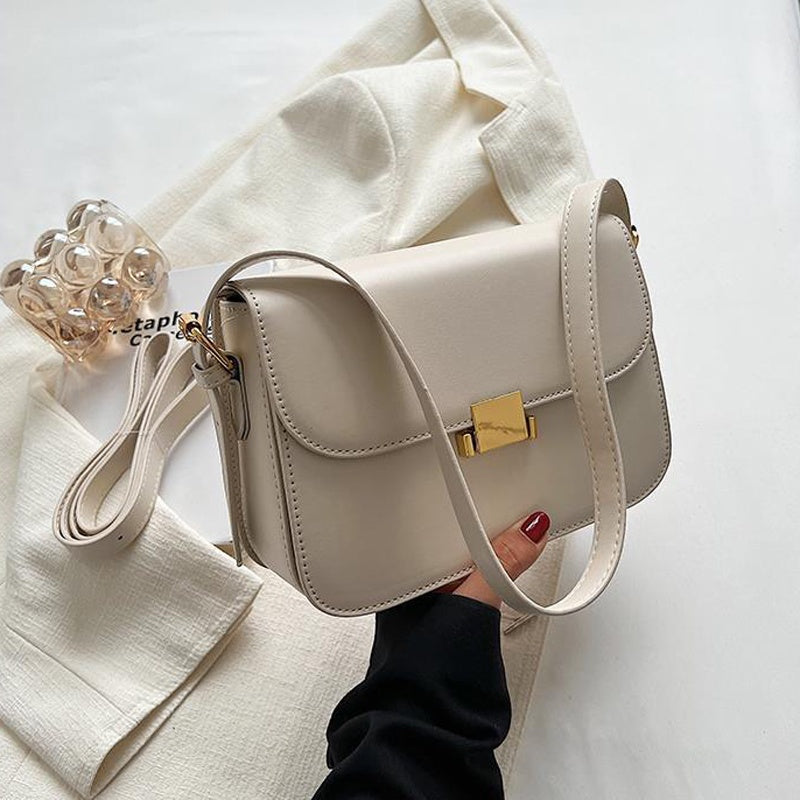 IELGY Women's high-end retro messenger shoulder and armpit small square bag
