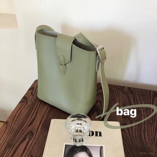 IELGY Korean bucket bag shoulder bag bun mother package