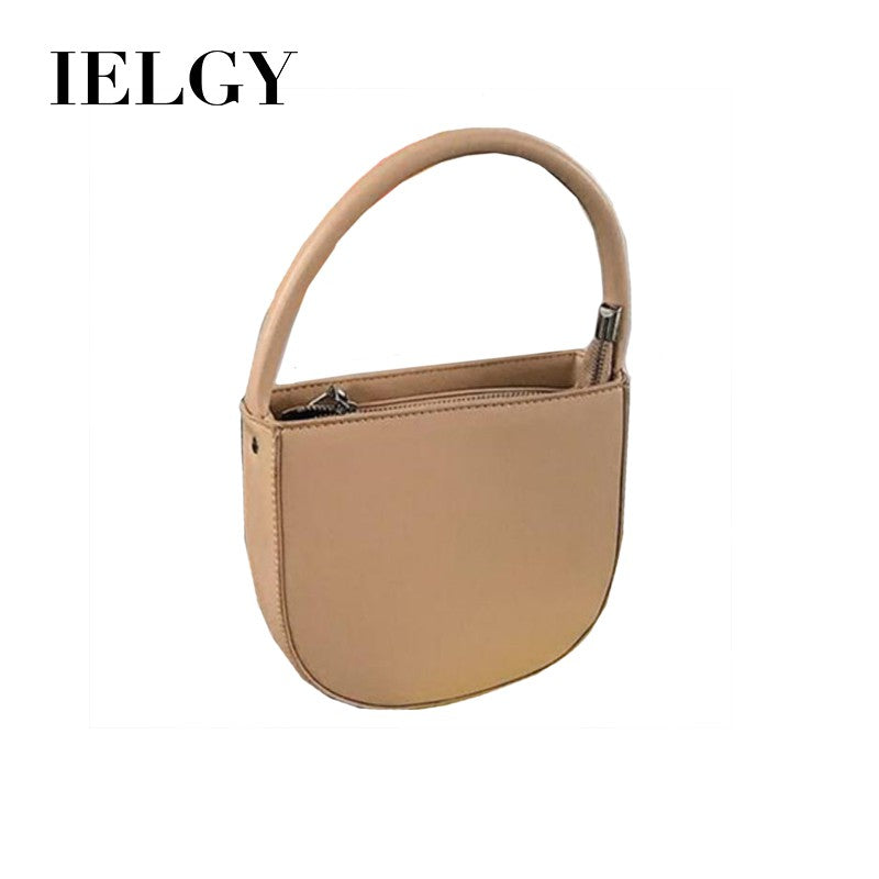 IELGY semi-circular portable diagonal shoulder handbag