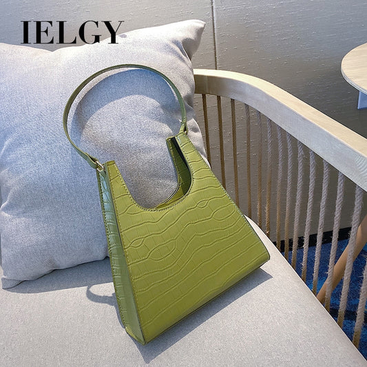 IELGY French niche bag Korean version of the classic vintage port style style fashion one-shoulder bag