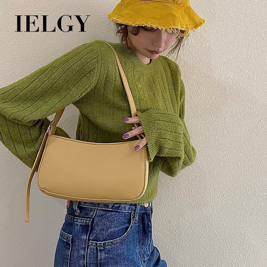 IELGY Western style French niche design underarm bag, one shoulder handle stick bag