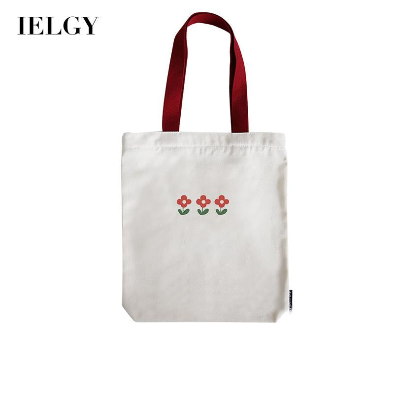 IELGY Japanese literary print cute canvas bag