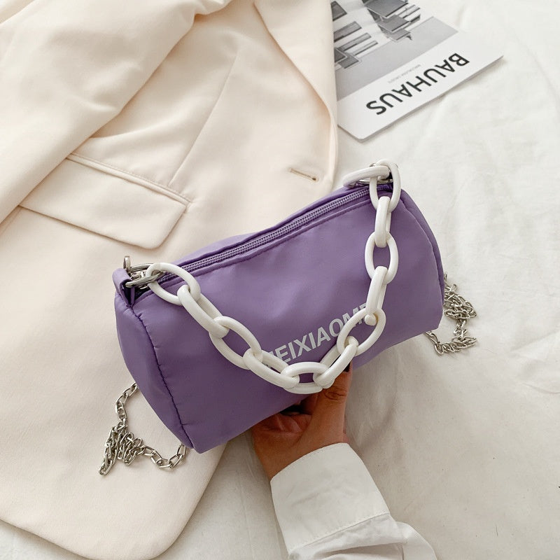 IELGY High sense of Internet celebrity summer casual letter street shooting bag tide wild one-shoulder messenger bag