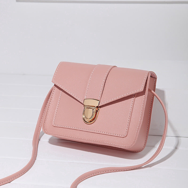 IELGY type lock buckle small square bag slant satchel