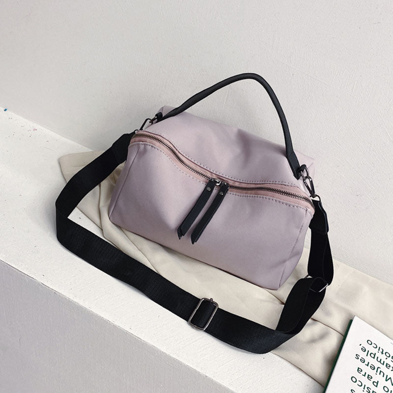 IELGY Women's bag waterproof canvas casual nylon versatile black simple portable fashionable