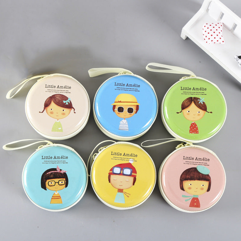 IELGY Cute cartoon printed zipper coin purse