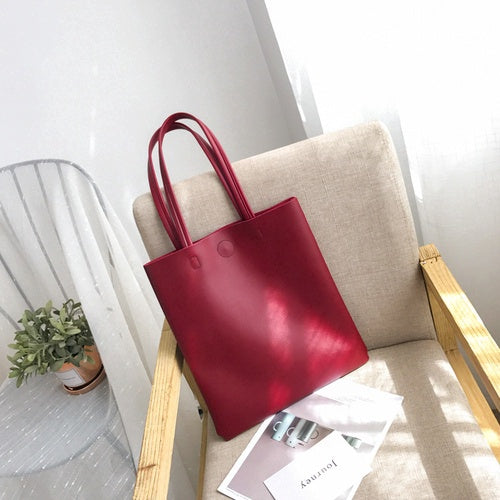IELGY  Tote bag student 100 lap simple large capacity single shoulder handbag tide