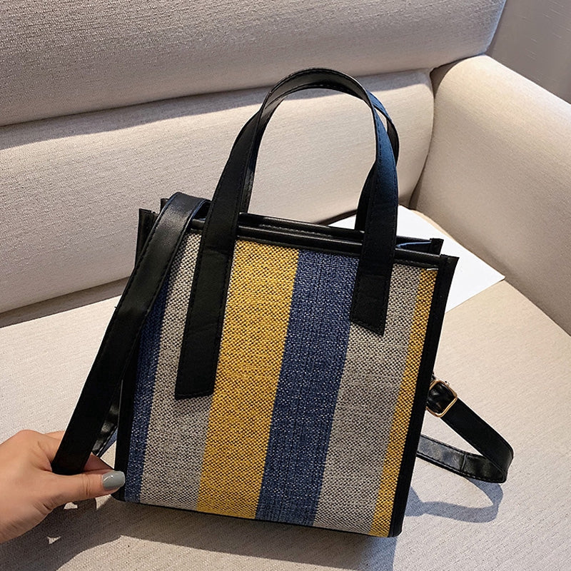 IELGY Canvas bag spring and summer hit color one-shoulder slanted bag carry-on women's bag