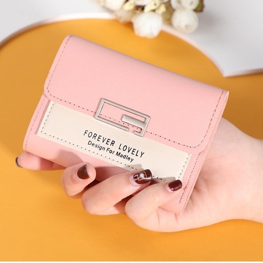 IELGY Embroidered ladies short wallet