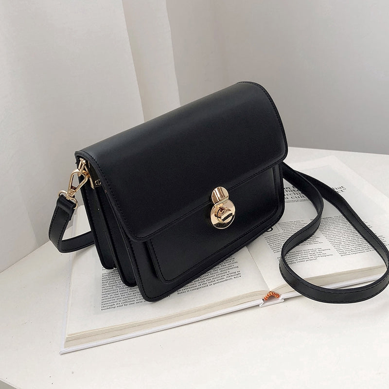 IELGY Korean version of one-shouldered slung ins fashion texture simple square bag