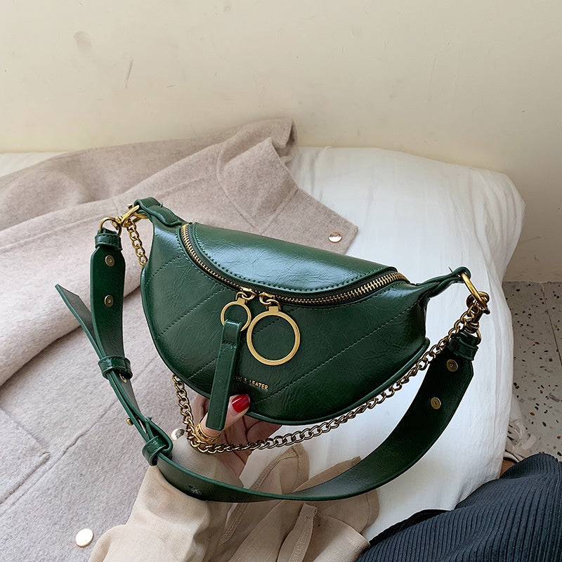 IELGY Korean waist bag ladies shoulder messenger bag chest bag fashion all-match bag