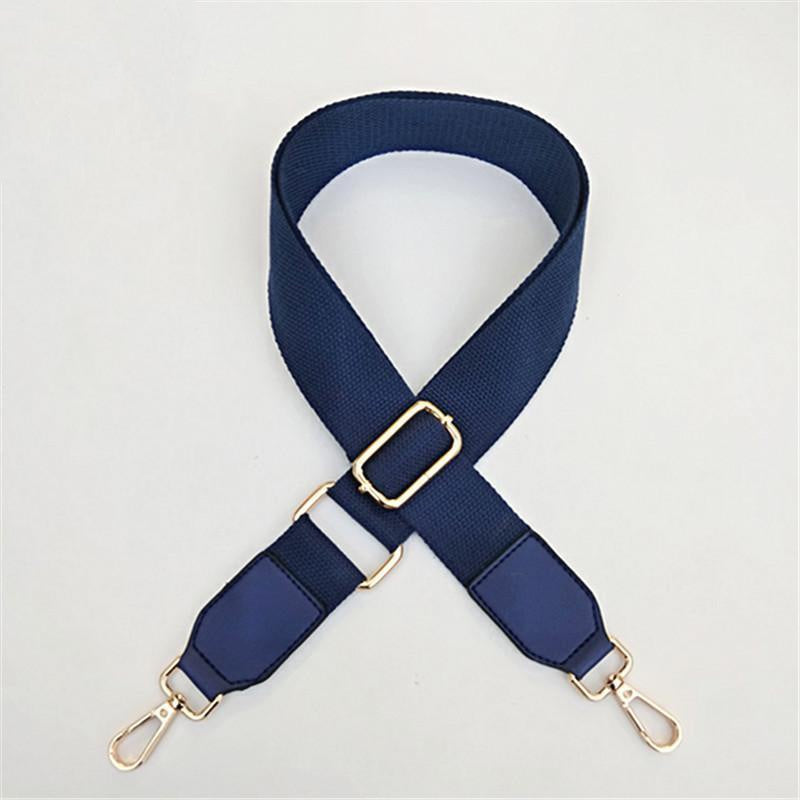 IELGY Fashion Solid Color Canvas Wide Shoulder Strap Accessories Adjustable All-match