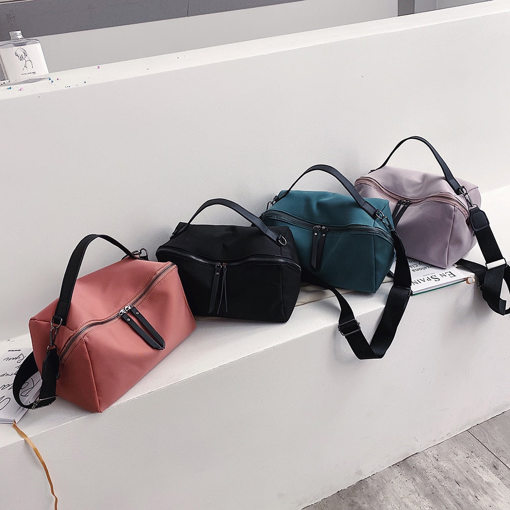 IELGY Women's bag waterproof canvas casual nylon versatile black simple portable fashionable