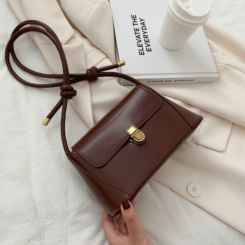 IELGY Stylish one-shouldered underarm with creamy brown high-quality women's bags