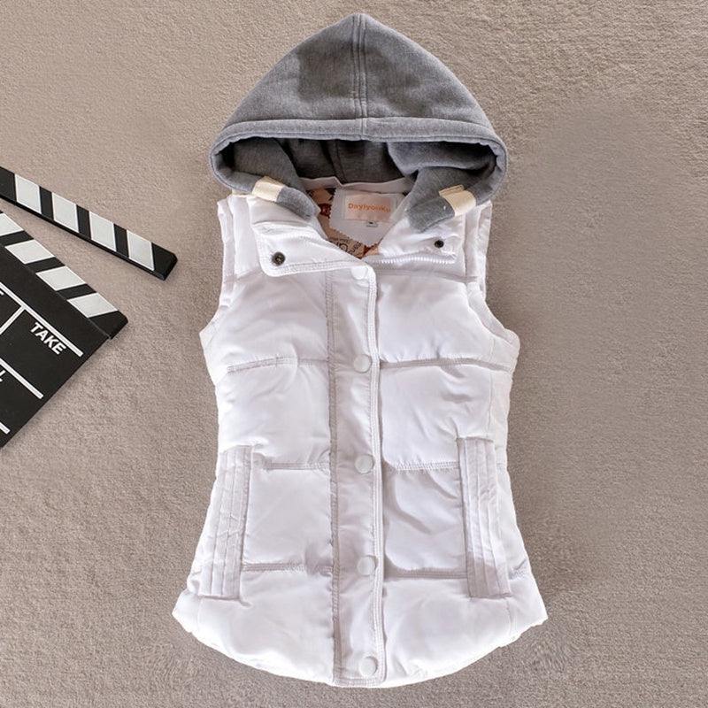 IELGY autumn and winter cotton waistcoat women's Korean version of the large size foreign trade vest waistcoat short warm vest