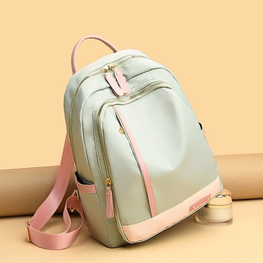 IELGY Oxford Cloth Backpack Women's Large Capacity All-match Collegiate Style Waterproof And Lightweight