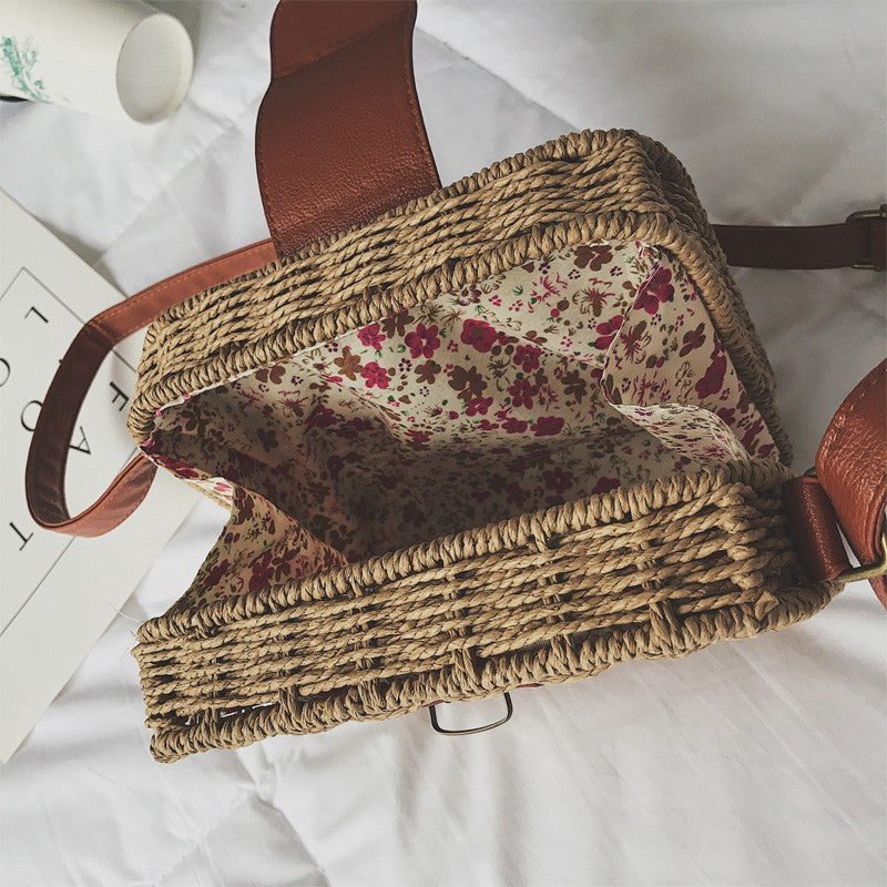 IELGY Mini Square Retro Beach Bag Messenger Bag