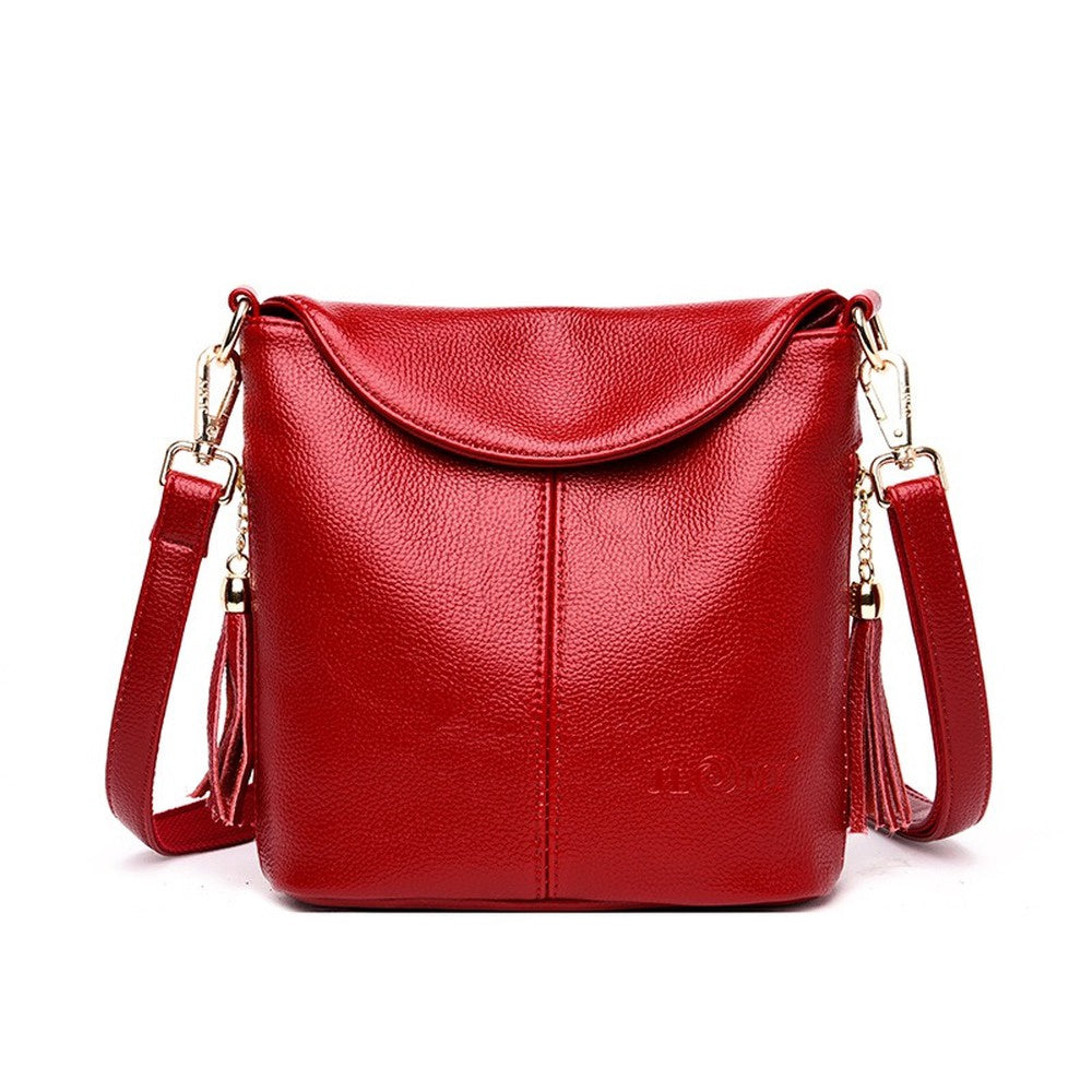New handbag fashion ladies shoulder diagonal bag litchi pattern small bag