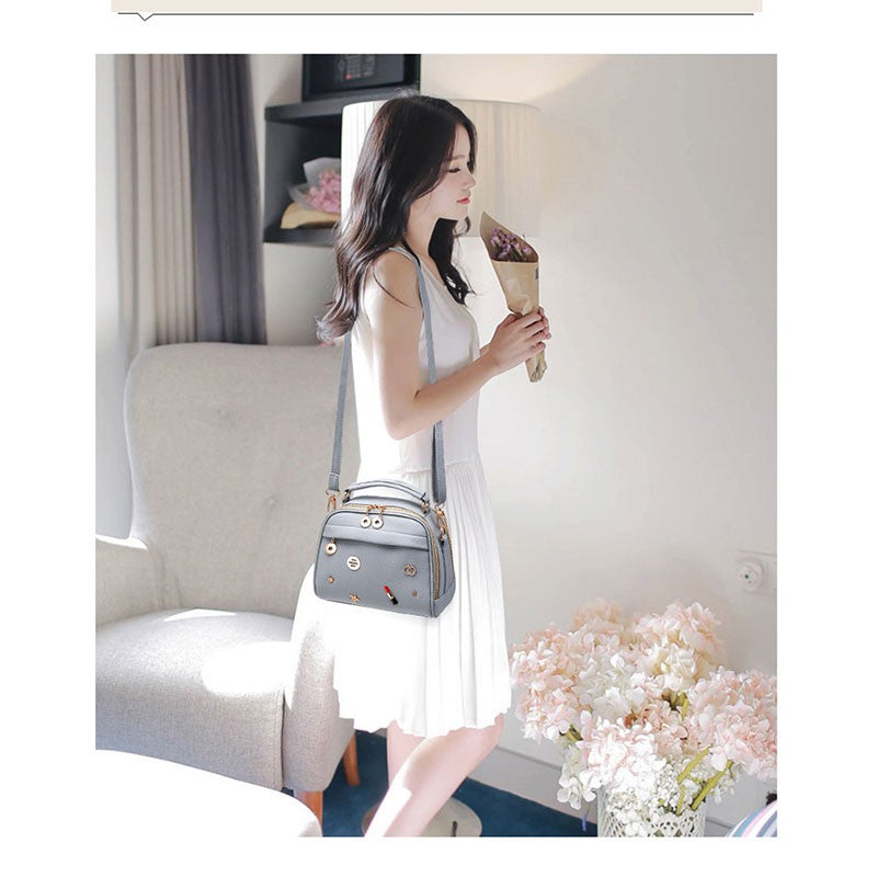 Hot spot new lipstick crossbody shoulder bag ladies handbag