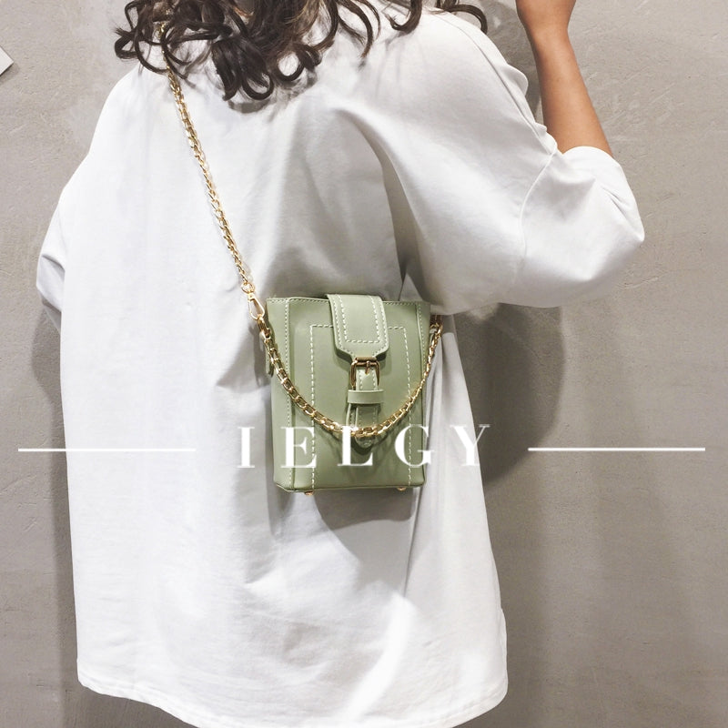 IELCY Korean version of the wild single shoulder slung bucket bag tide