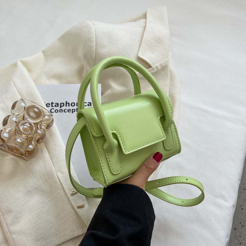 IELGY Fashion Simple Versatile Crossbody One Shoulder Handheld Small Square Bag Women