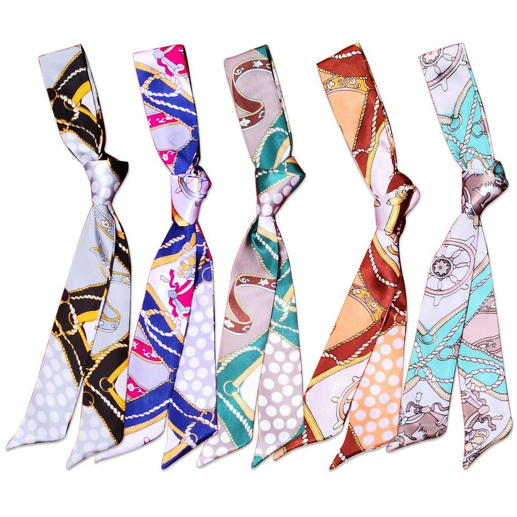 IELGY scarf tie bag handle scarf small ribbon decorative scarf with women