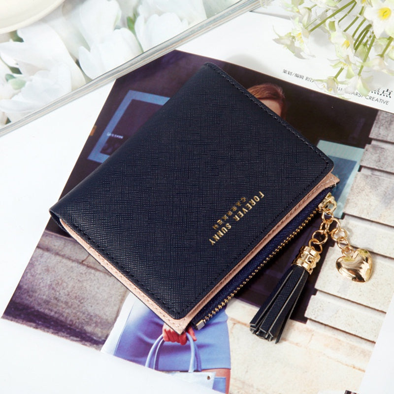IELGY Korean Short Wallet Mini Ladies Wallet