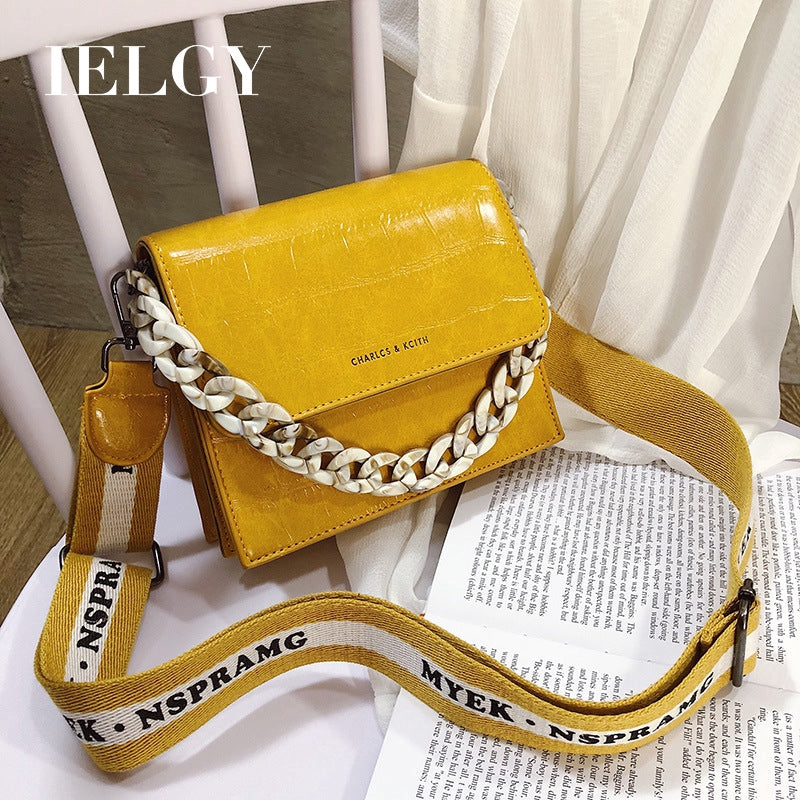 IELGY chain handbag crocodile shoulder diagonal bag