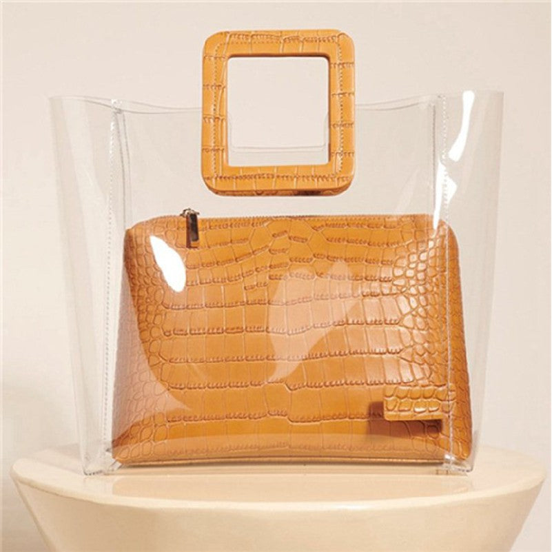 Pvc crocodile pattern mobile mother bag Tote bag