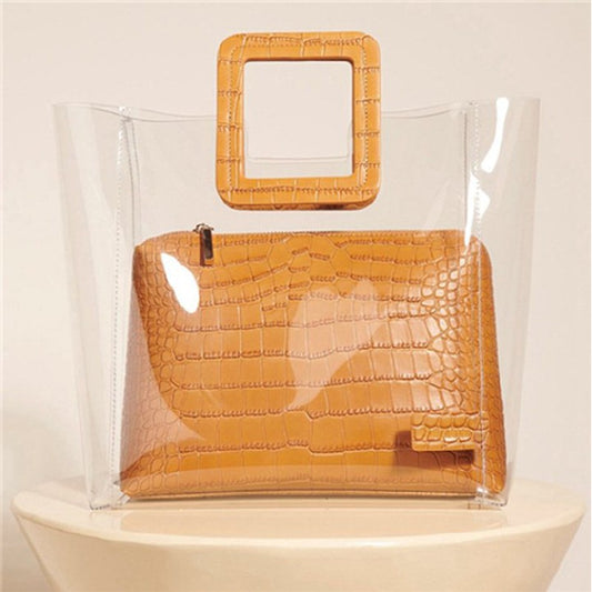 Pvc crocodile pattern mobile mother bag Tote bag