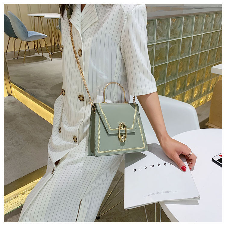 IELGY Korean version of the ocean billet shoulder small square bag fashion wild Messenger bag
