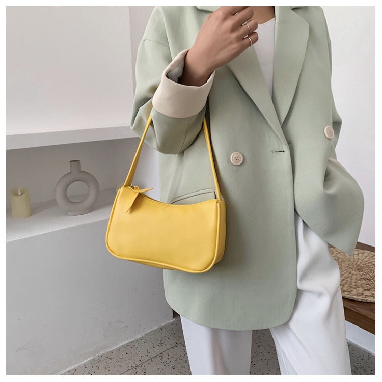 IELGY Women's fashion pure color one-shoulder bag hundred women bag tide.
