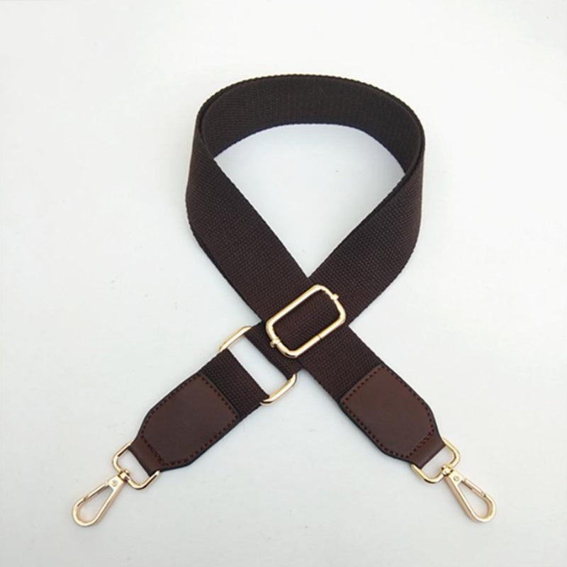 IELGY Fashion Solid Color Canvas Wide Shoulder Strap Accessories Adjustable All-match