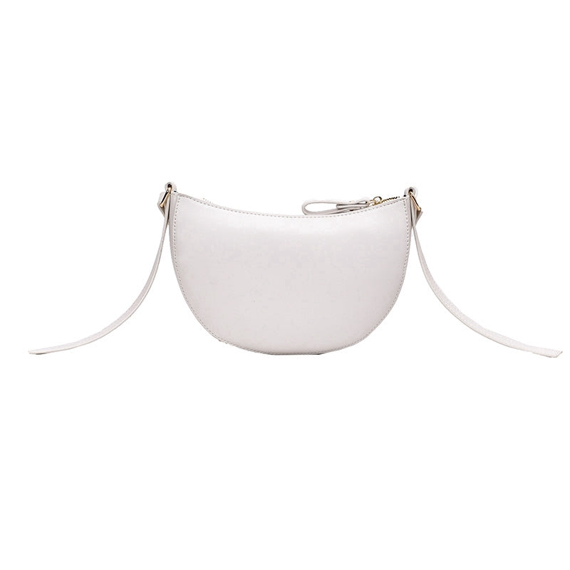 IELGY Simple temperament, leisure, small crowd, fashionable, all-around, one shoulder, half round women's Bag Fashion