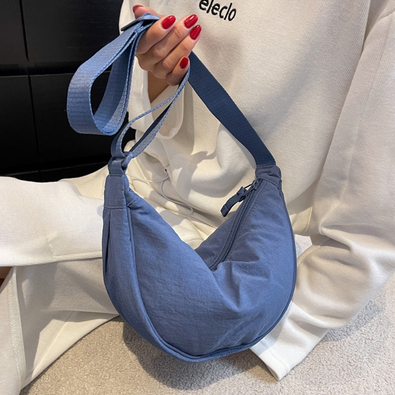 IELGY women's versatile adjustable messenger nylon dumpling Zipper bag
