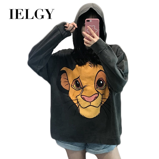 IELGY Women's Grey Hoodie