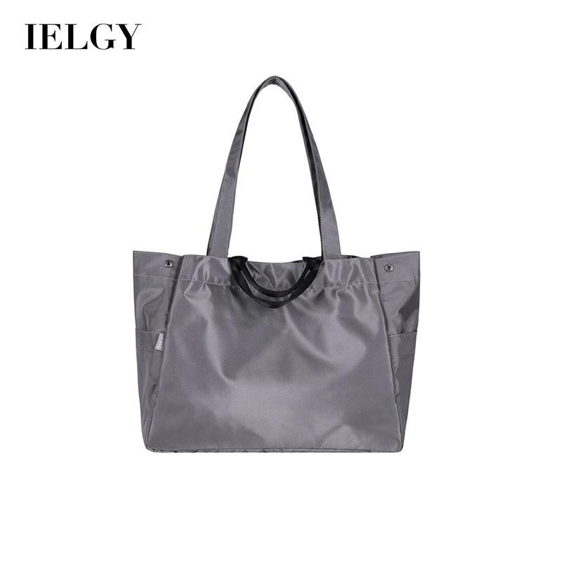 IELGY Women's bag simple Korean version casual portable all-match large capacity fashion Oxford one shoulder