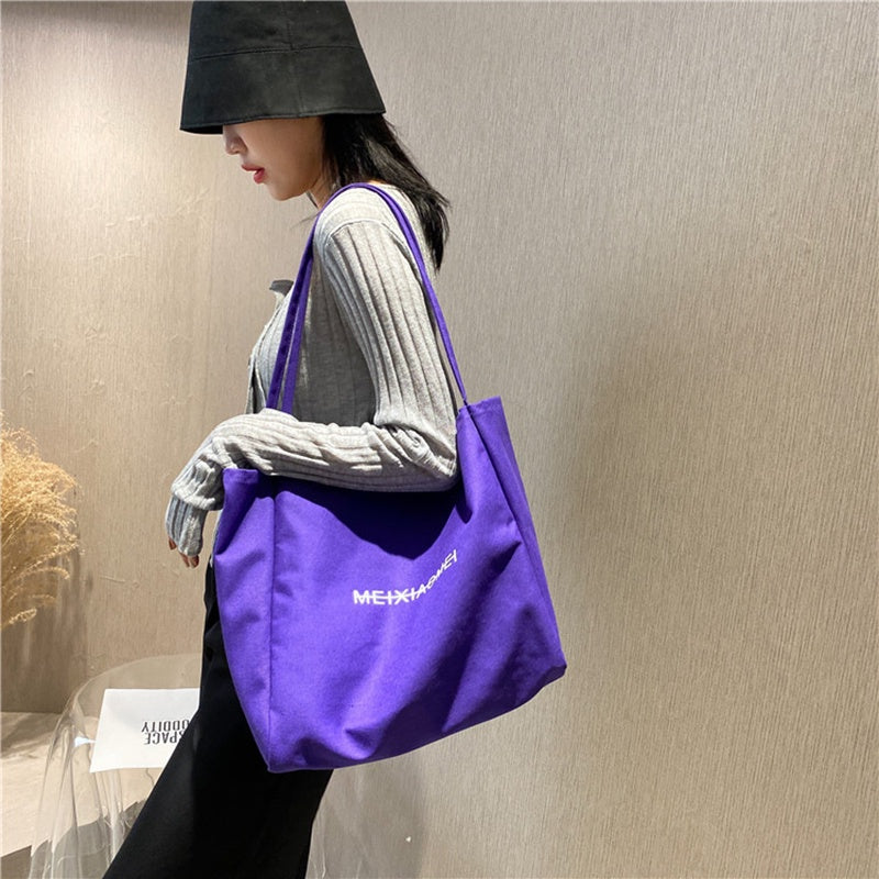 IELGY Western Style Casual All-Matching Canvas Summer Fashion Large Capacity New Trendy Women's Tote Bag