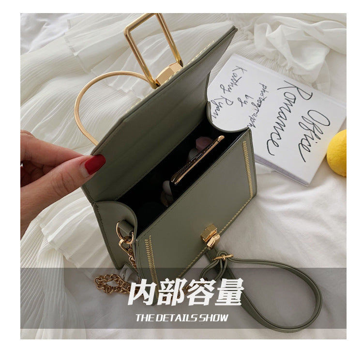 IELGY Korean version of the ocean billet shoulder small square bag fashion wild Messenger bag