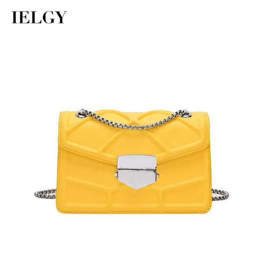IELGY small square bag Korean version fashion chain fashion trend small fresh outing Lingge female bag all-match handbag one-shoulder messenger bag chain bag