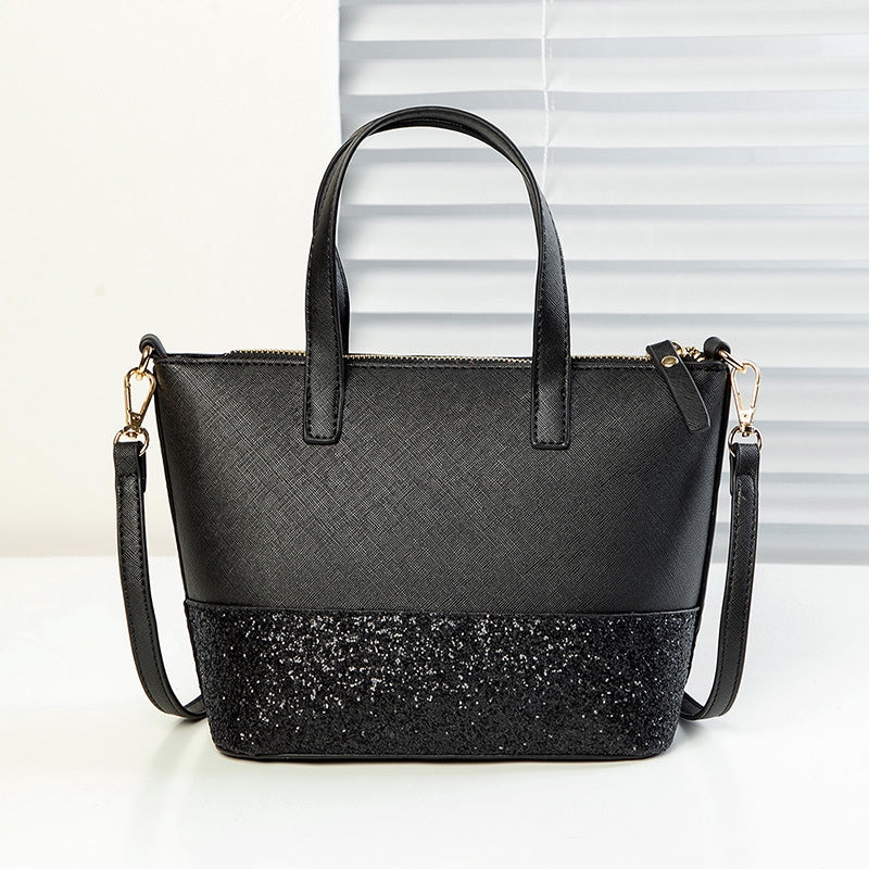 IELGY Fashion sequins tote bag shoulder bag female bag